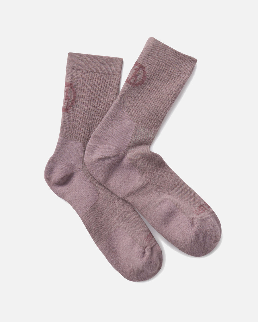 Quail / Pink Trail Peruvian Alpaca Wool 3/4 Crew Socks for Outdoors – PAKA Apparel