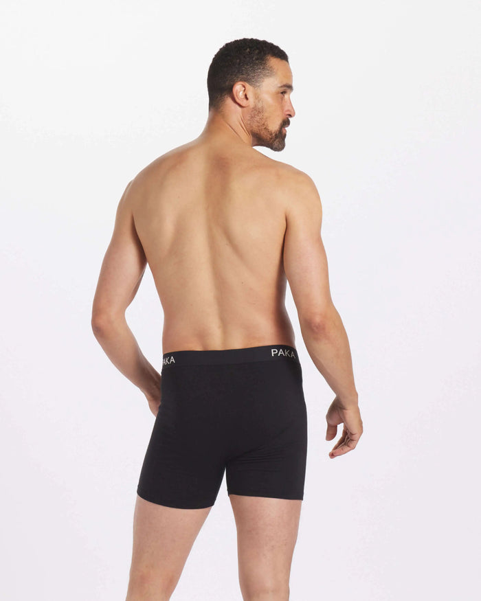 Back Shot of Man wearing Alpaca Underwear in Black