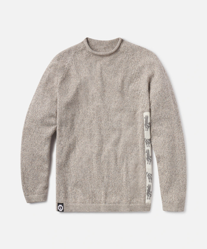 The Cusco Timber / Light Grey Sustainable Alpaca Sweater from Peru – PAKA Apparel