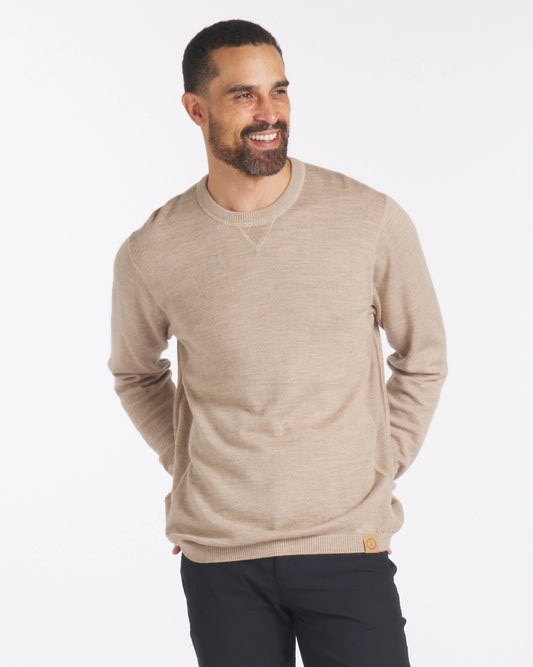 Male model wearing Timber Ultralight Crewneck