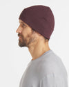 Man wearing cuffed beanie