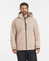 Model Wearing Puma / Tan Men's Apu Parka Waterproof Winter Ski Jacket – PAKA Apparel