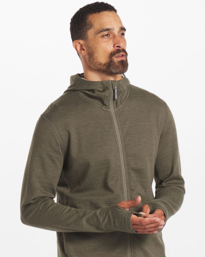 Funnel neck zip hoodie online