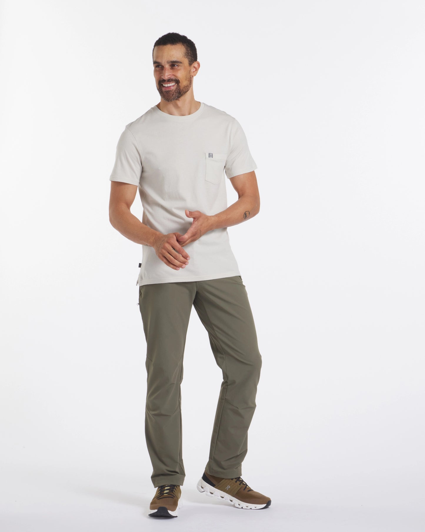 men's alpaca wool pocket tee shirt