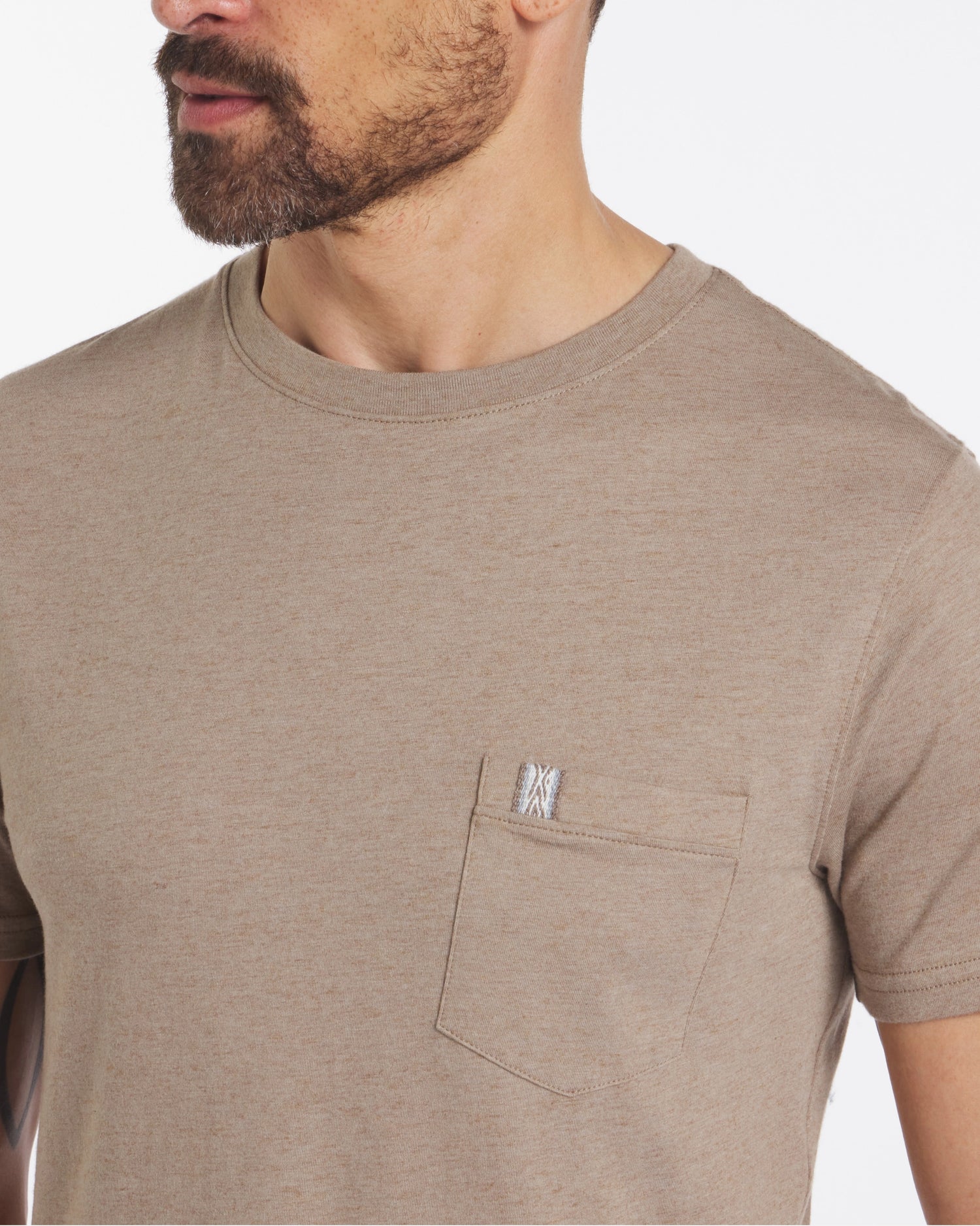 men's alpaca wool pocket tee shirt