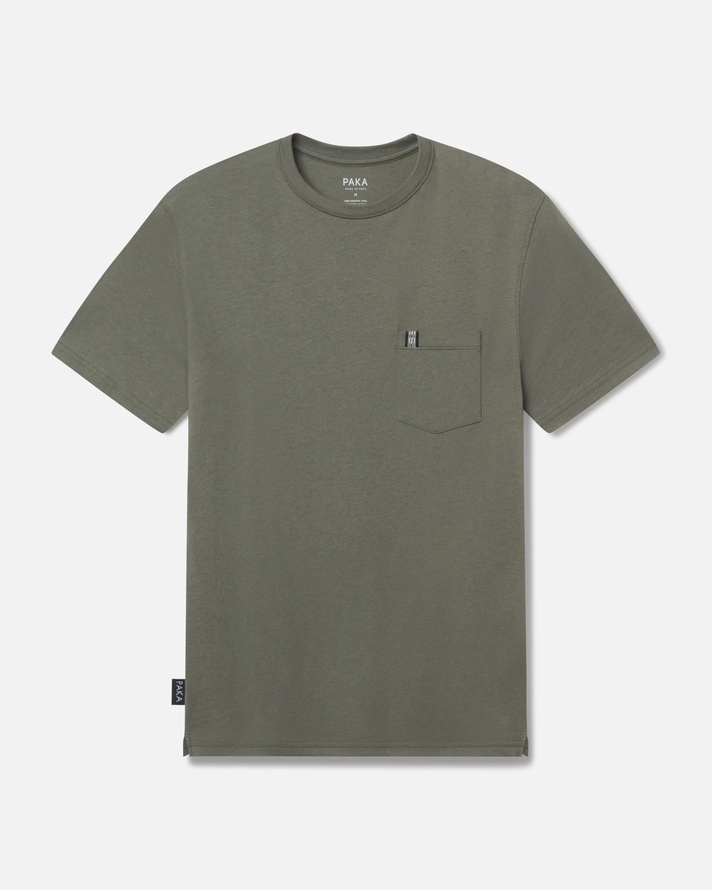 men's alpaca wool pocket tee shirt