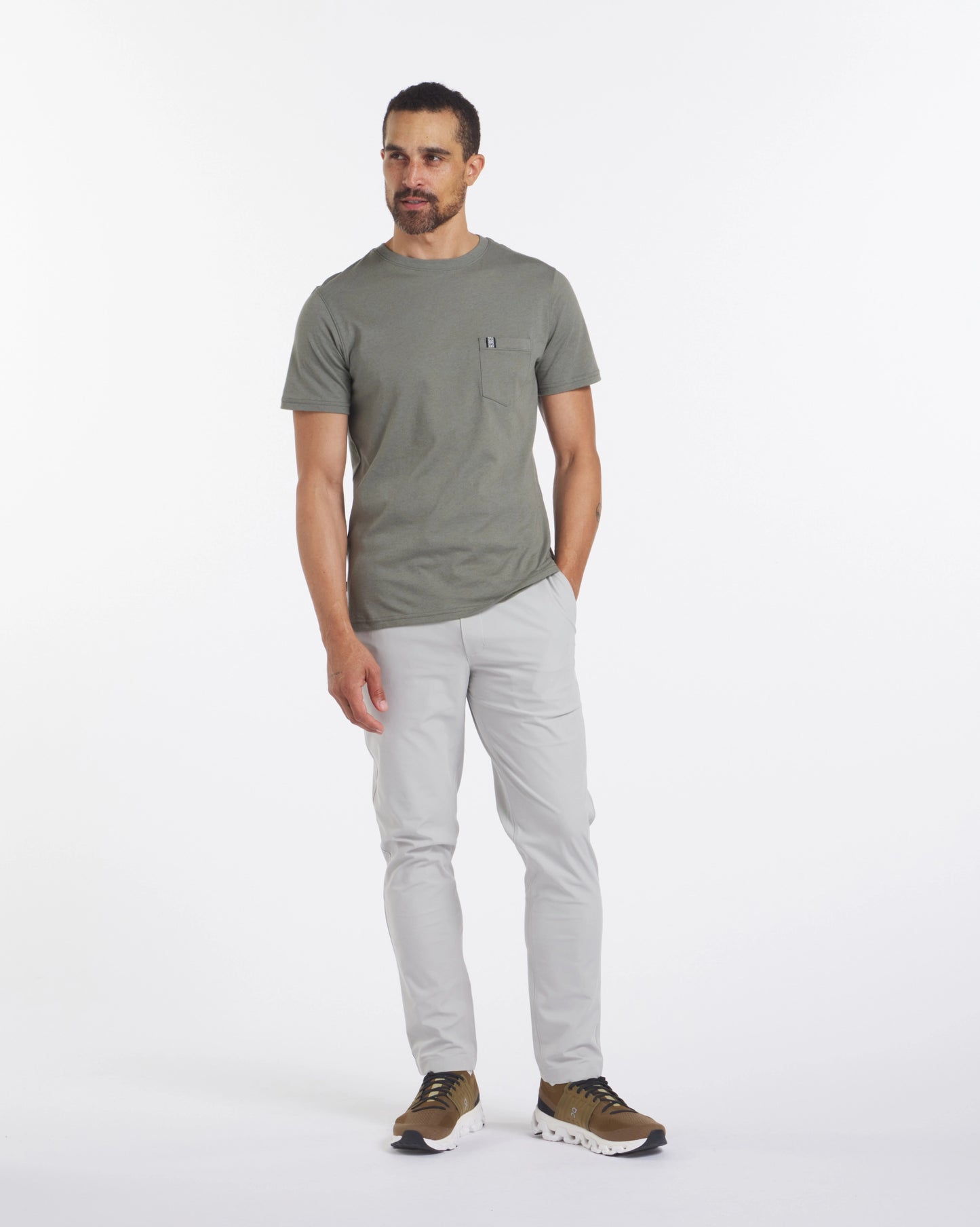 men's alpaca wool pocket tee shirt