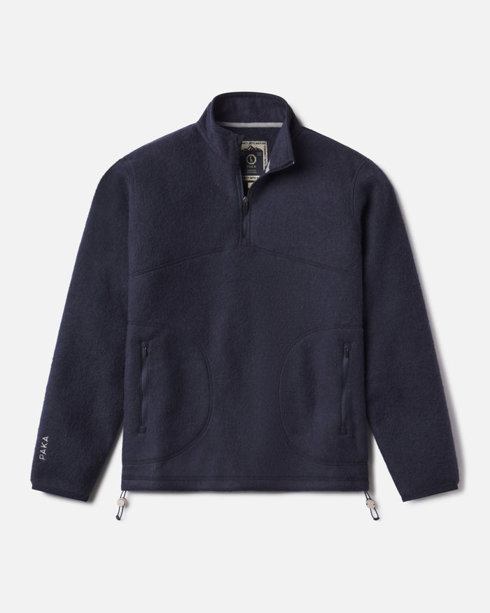 PAKACLOUD™ Navy Blue Sustainable Alpaca Fleece Jacket – PAKA Apparel