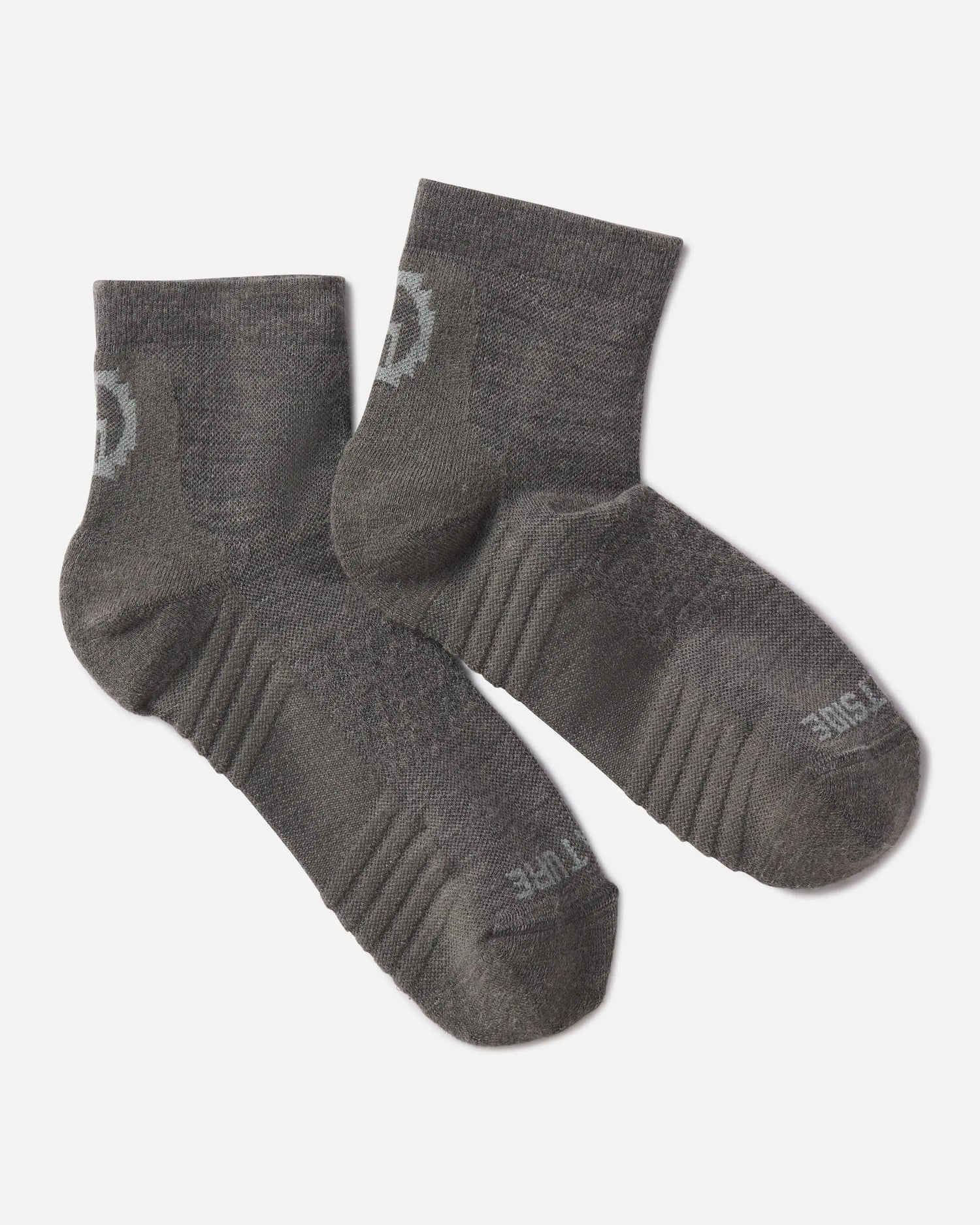 Forage Green Trail Alpaca Quarter Crew Socks for Hiking, Running and Outdoors - PAKA Apparel