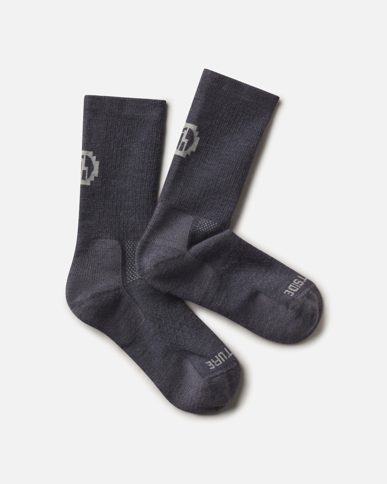 Charcoal Blue Alpaca Wool Crew Hiking Socks from Peru – PAKA Apparel