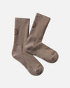 Walnut / Tan Trail Alpaca Wool Crew Socks for Hiking and Outdoors – PAKA Apparel