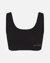 Women's Odor-Resistant Alpaca Bralette in Black - PAKA Apparel 