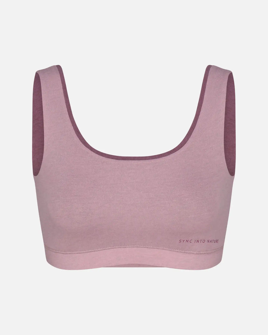 Quail Pink Women's Breathable Alpaca Blend Bralette - PAKA Apparel