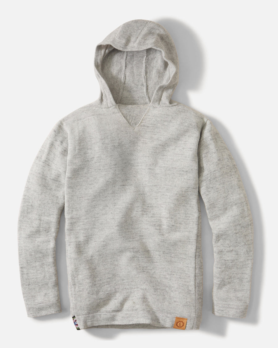 The Hoodie Light Grey Sustainable Alpaca Wool Sweater Hoodie – PAKA Apparel