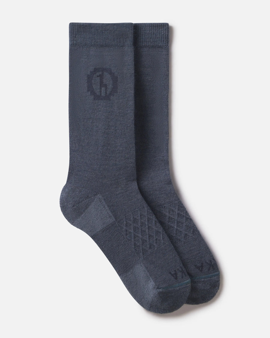 Indigo / Blue Ethical Alpaca Wool Crew Socks from Peru – PAKA Apparel