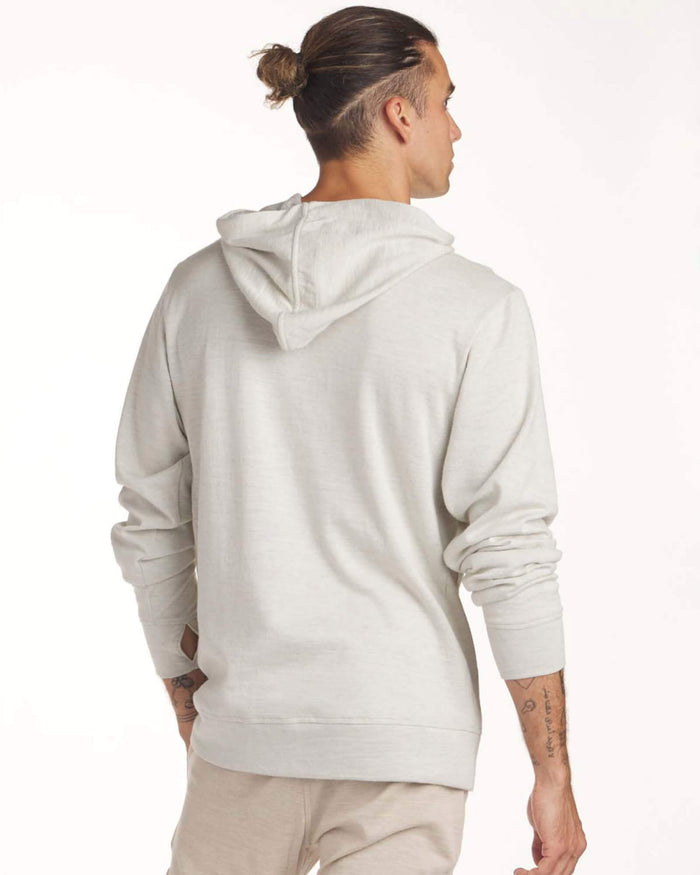 Man in the Ivory Breathe Hoodie