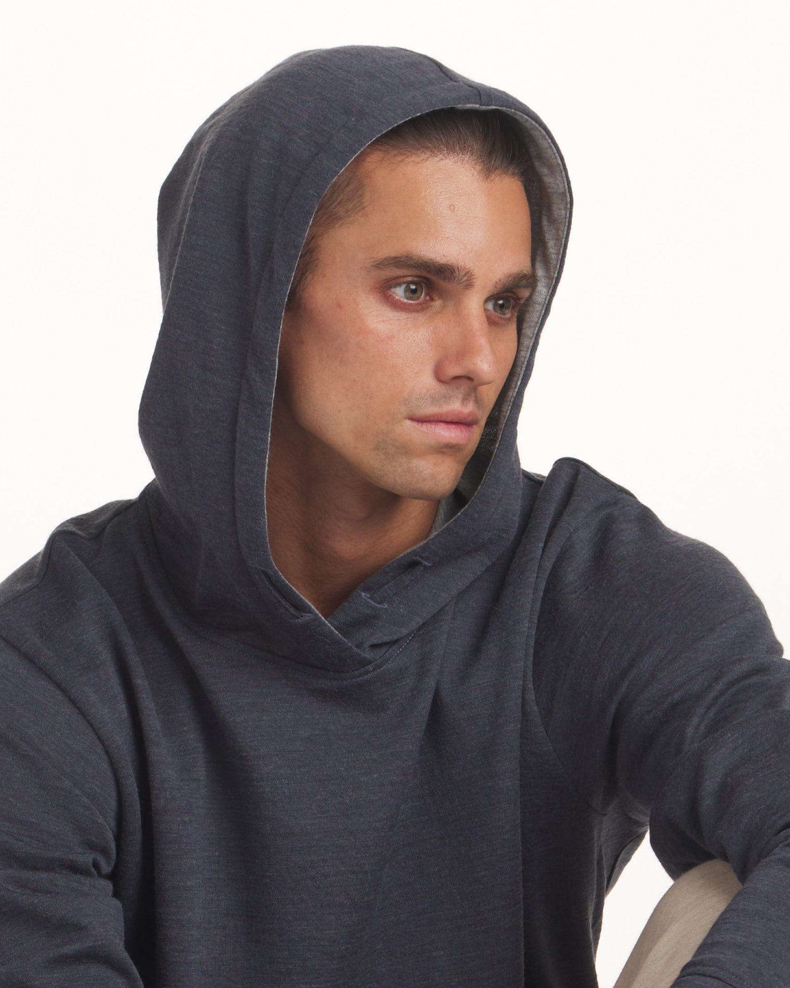 Breathe Men s Hoodie All Natural Alpaca Activewear Paka PAKA