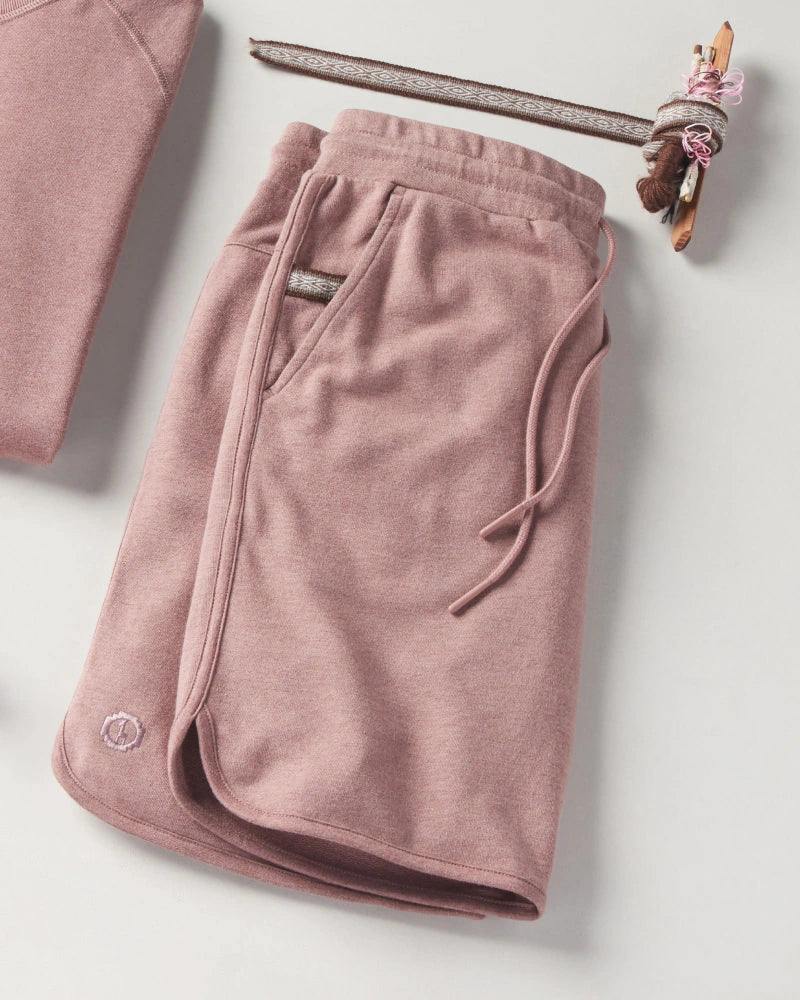 Folded Iron Oxide / Pink Men's Ethical Alpaca Terry Cloth Shorts – PAKA Apparel