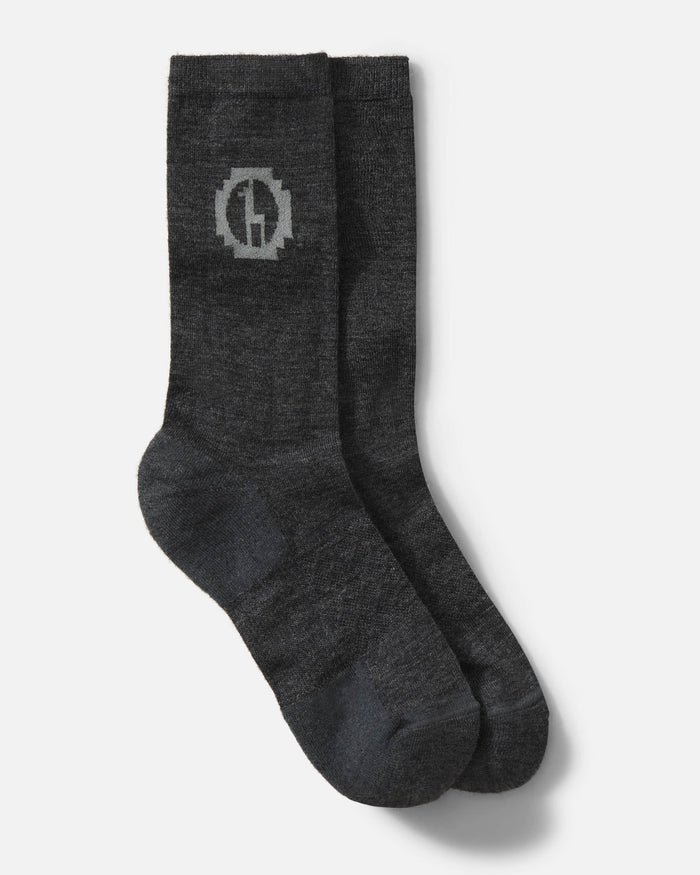 Dark Grey Natural Fiber Alpaca Wool Crew Socks – PAKA Apparel