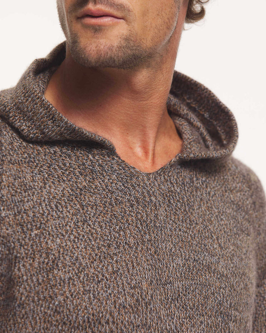 The Vida Natural Fiber Alpaca Hoodie Sweater on man - PAKA Apparel