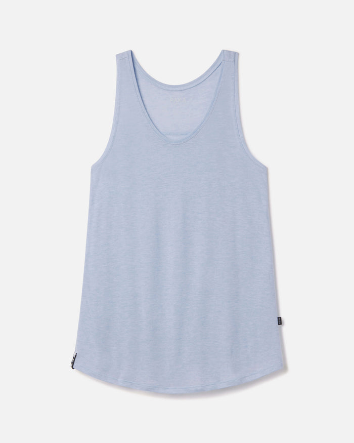 Women's light blue alpaca tank 