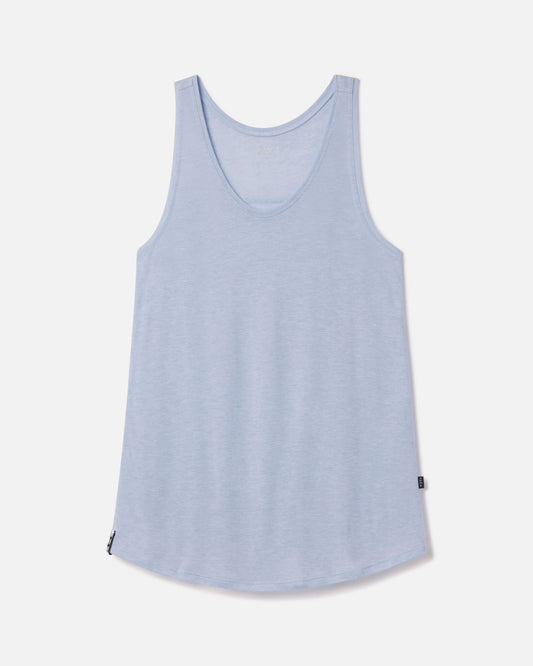 Women's light blue alpaca tank 