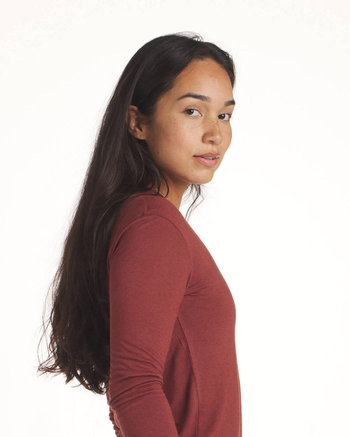 Women Model wearing red Women's Everyday Baselayer