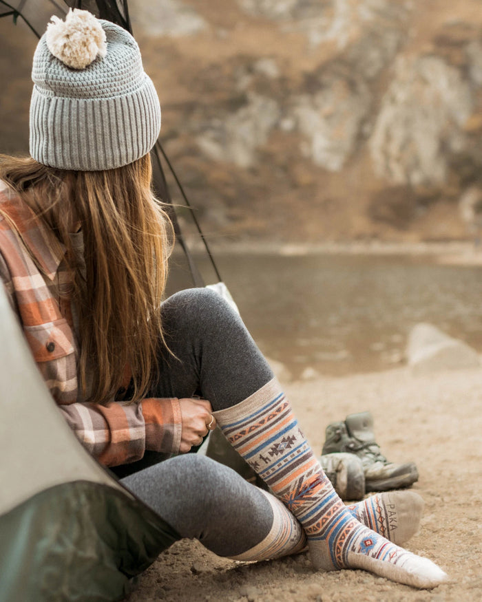 Inca socks on woman model