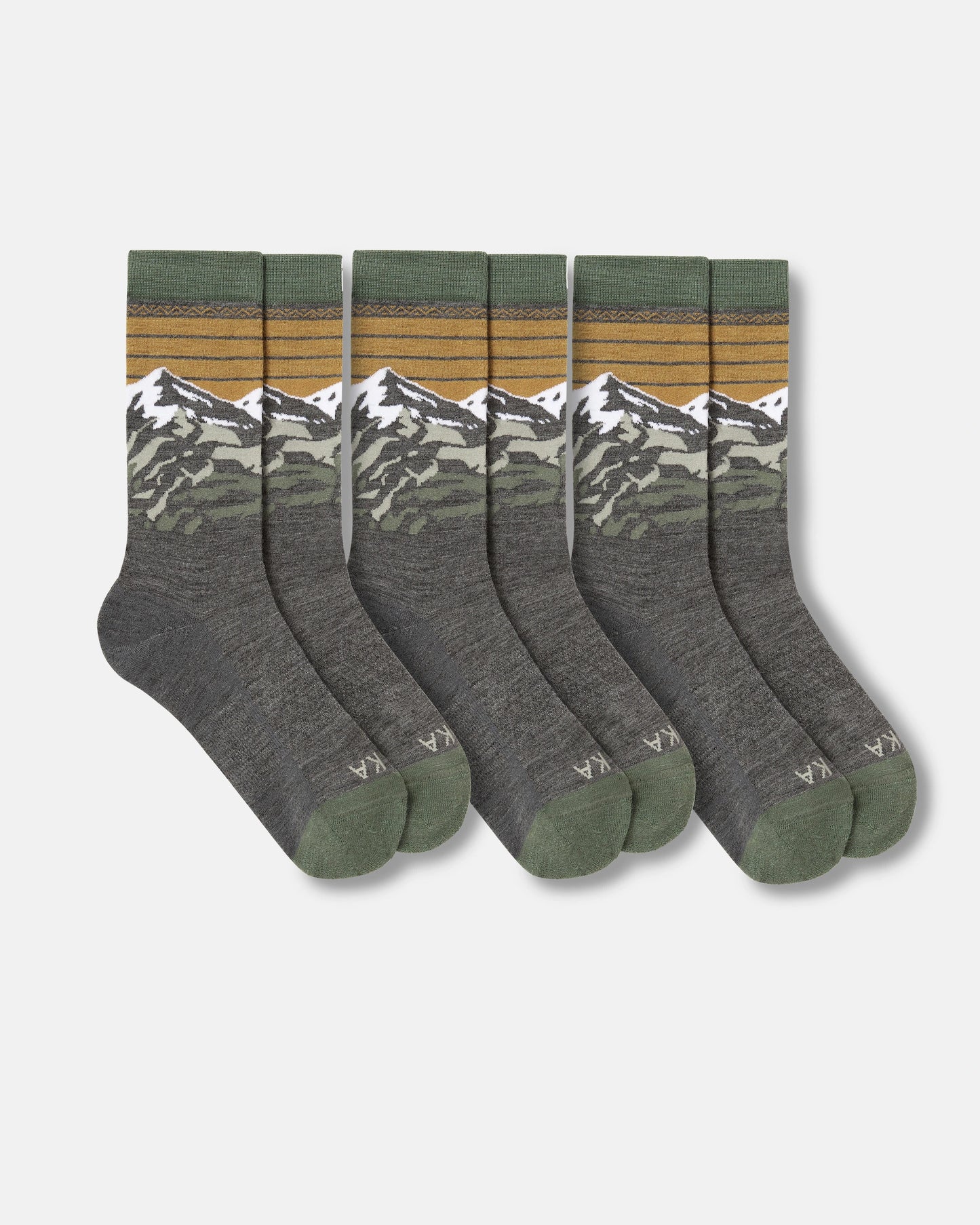 Graphic Socks 3-Packs – Extra-soft, | Thermoregulating, PAKA® Odor-proof