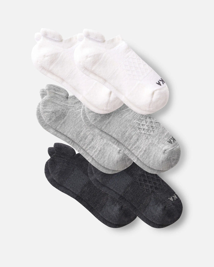 Mixed Dark Grey, Light Grey and White 6 Pack of Alpaca Wool Ankle Socks for Running and Outdoors – PAKA Apparel