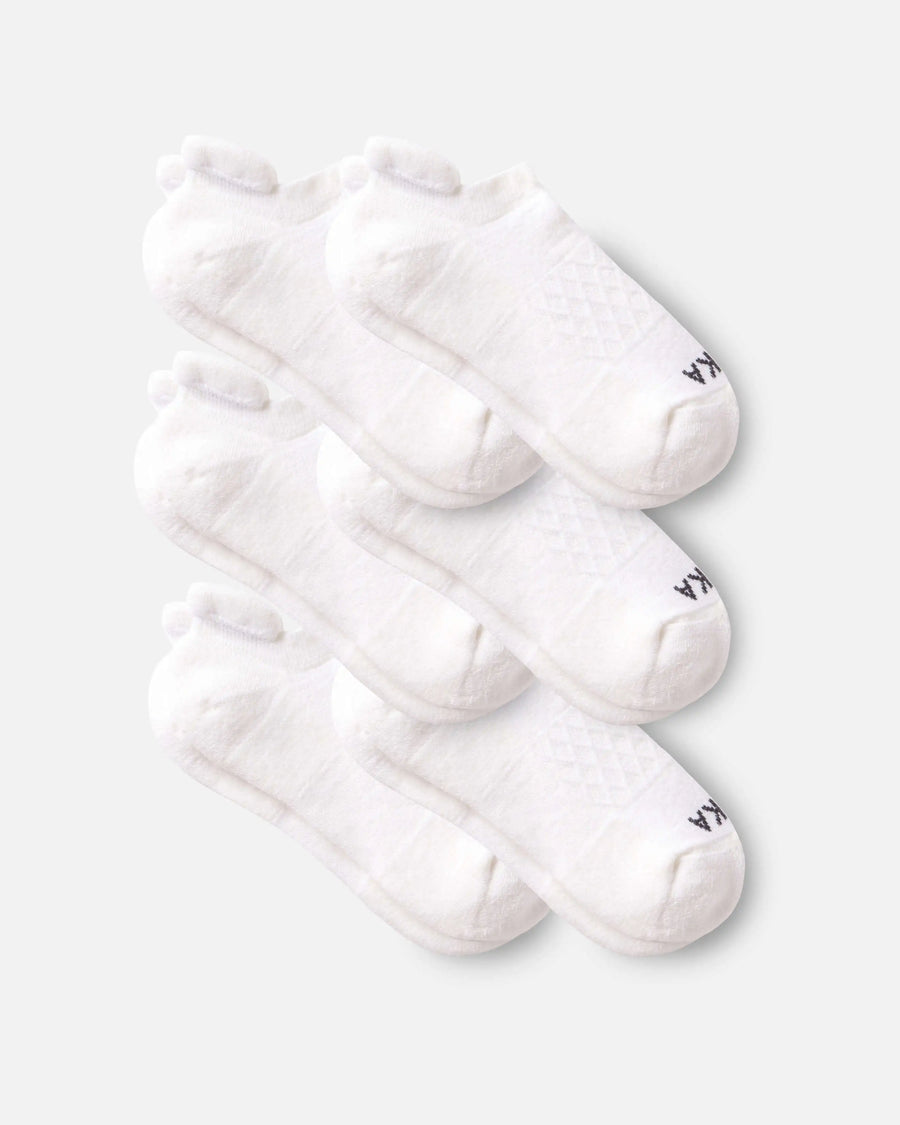 White 6 Pack of Natural Fiber Alpaca Wool Ankle Socks for Outdoors – PAKA Apparel